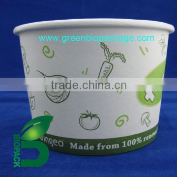 Color printing available biodegradable food serving bowl