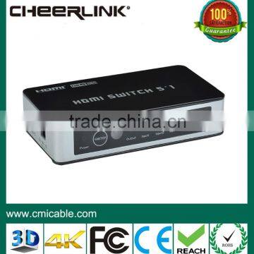 2015 big discounted 3d 5 x1 hdmi switch with 4k supported