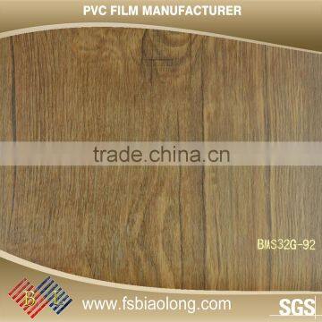 Any Color As You Like Customized vinyl pvc wood grain film for door