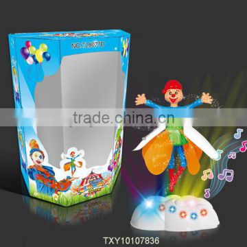 Kids toys English Version Funny R/C Inductive Flying Clown with Music and Light