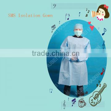 CE FDA Approved Disposable Protective SMS Isolation Gown