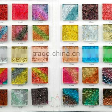 8mm Gold Leaf-2 Color Range of Crystal Glass Mosaic Tile Customized Mosaic