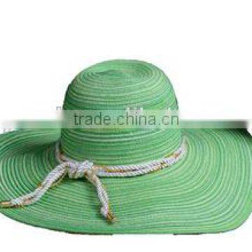 2016 new design style large brim paper straw hat/paper straw sun beach hat