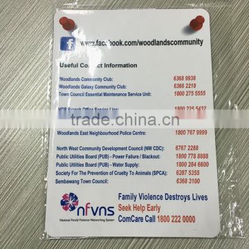 Customized advertising note paper fridge magnet