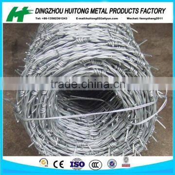 2016 hot sale high quality galvanzied / pvc coated barbed wire