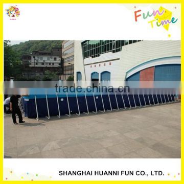 Outdoor metal frame pool PRICE &above ground metal swimming pool SUPPLIER