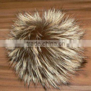 Fluffy Large 18cm Raccoon Fur Pom pom Ball for Beanie Hats Factory Direct Sale