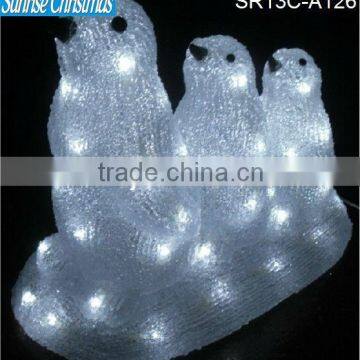 LED Acrylic Penguins LED Lights, 3D Penguin LED Light( MOQ: 100PCS GS/CE)