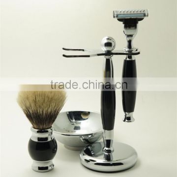 Custom Logo Shaving Brush Handles Badger Hair Shaving Brush Set