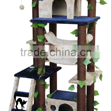 Large Cat Tree Dark Bule Cat House