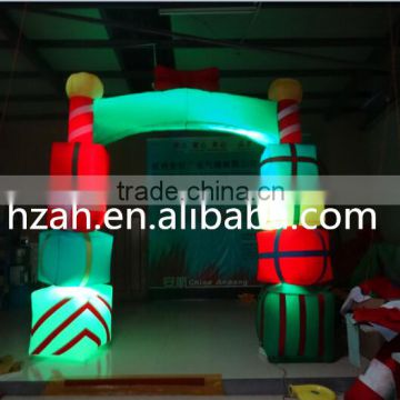 Lighted Inflatable Gift Archway Gate Christmas Arch