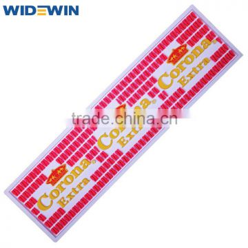 bright coloured PVC bar mat with custom logo