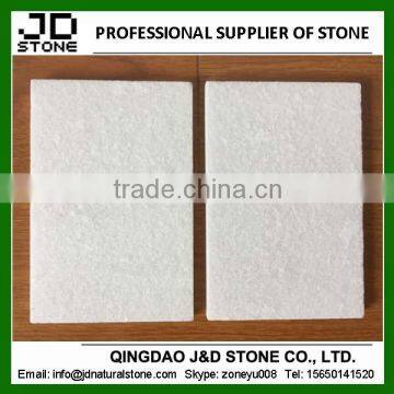 flamed white marble wall cladding tiles