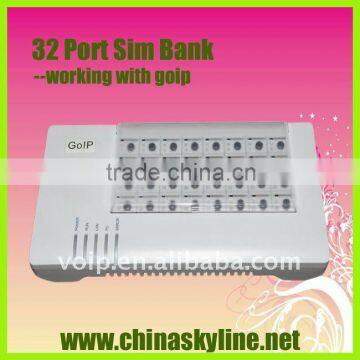 NEW ARRIVAL! 32 port goip sim bank,gsm channel bank/Remote SIM Card Emulator