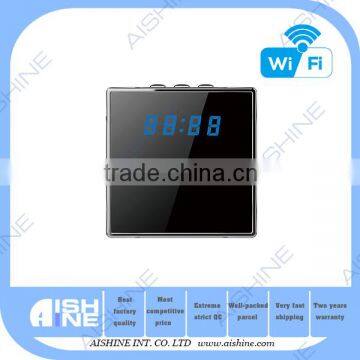 Chinese Manufacturer Digital Clock WiFi Camera Security Nanny Hidden camera for Home Baby security