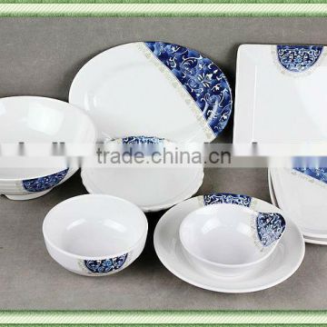 unbreakable China flower melamine dinnerware set