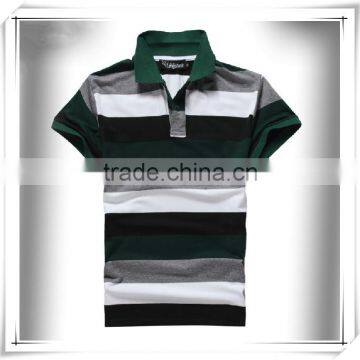 Custom polo,Mens fringe polo t shirt,Wholesales Muti Strip Polos