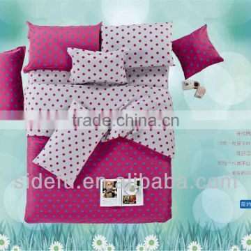 Cotton Bedding Set (SDF-2013NN009-JYSH-ROSE RED)