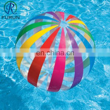 PVC rainbow beach ball / inflatable giant beach ball for sale