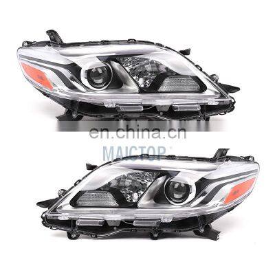 MAICTOP High Quality DRL Xenon Headlamp Head Lamp USA Auto Headlights for to-yota Sienna 2016-2020 car headlight