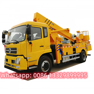 HOT SALE! Good price dongfeng 28m telescopic aerial working platform vehicle for sale