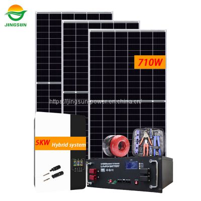 5kw Hybrid Solar System 710W panels