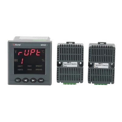 Acrel two channels temperature and humidity controller with two analog output grammable and RS485 communication WHD72-22/JC