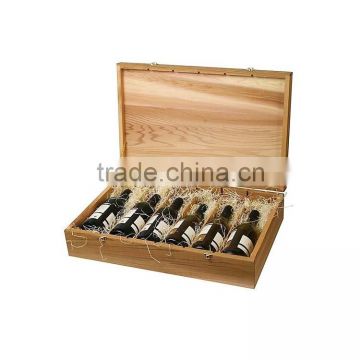 Custom eco-friendly luxury 6 bottle gift wooden wine packaging box                        
                                                Quality Choice
                                                                    Supplier's Choice
