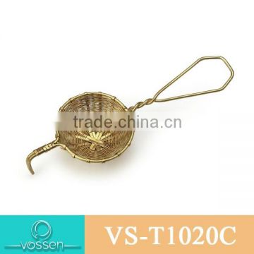 Small Imitation bamboo type Stainless steel Gold Tea Infuser