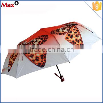 New design heat transfer printing butterfly design umbrella