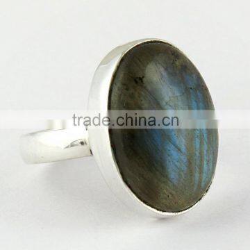 Beautiful Labradorite Bezel Setting 925 Sterling Silver Ring, Wholesale Silver Jewellery, Indian Silver Jewelry