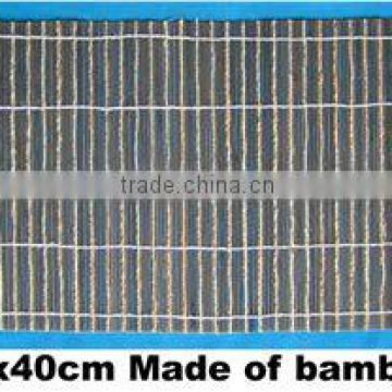 Black bamboo table mat