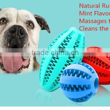Best price! 70mm pet toy rubber ball with teeth dog toy manufacture