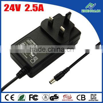 Sunny Adapter 24V 2.5A Dve Switching Power Supply With CE KC Approval