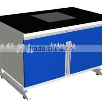 steel lab balance table natural marble table