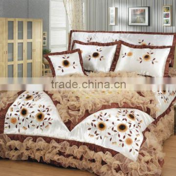 brown bedcover