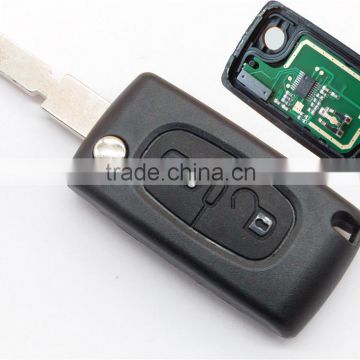 Hot sale products- Citroen 2 button flip remote key with 406 blade 433Mhz ID46 Chip