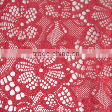 8805 elastic nylon knitted lace fabric high quality china market