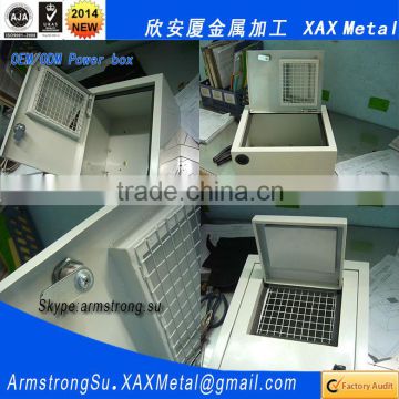 XAX05DB OEM ODM customized Perforated front and rear locking doors steel distribution control box