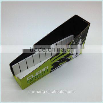 Color printed paper counter display box with paper liner