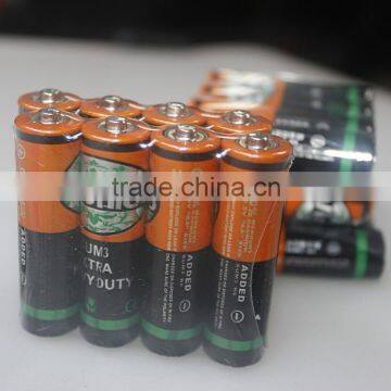 4 PACK vincnico Shrink Wrap R03 SIZE AAA UM4 1.5V Battery FOR torch light