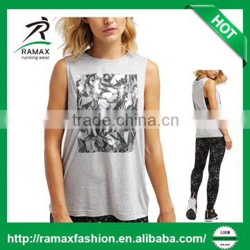 Ramax Custom Women Yoga Workout Sublimation Printing Tank Top