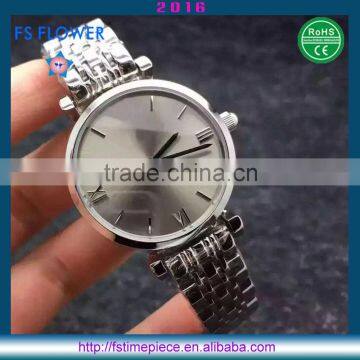 FS FLOWER - Hot Selling Fashion Watch Stainless Steel Case Women Reloj Mujer 2016