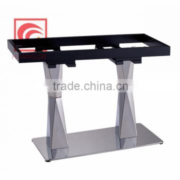 Stainless steel Hot pot table leg, cutting table frame, brushed stainless steel table feet