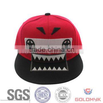 Funny embroidery snapback cap in children size