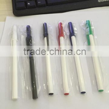 Hotel plastic promotional pen,cheap advertising ballpoint pen,hotel fountain ball pen