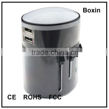 Latest power adaptor universal go travel adapter with usb CE ROHS