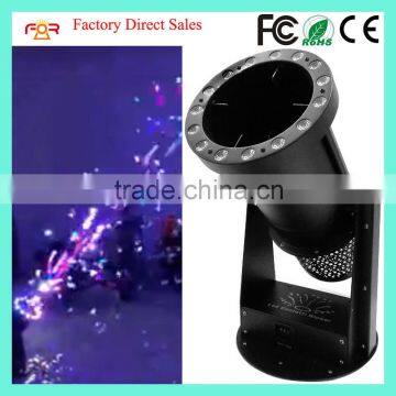 100% Factory Direct Sale DMX512 Stage LED Cannon Blower 15*3w RGB 1200w LED Confetti Paper Machine