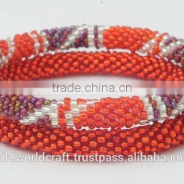 Rollover Glass Bead Bracelets