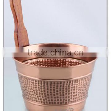 Copper Hammered Bucket